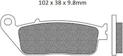 Brake Pads Set Fa196 Organic Nagano40168