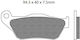 Brake Pads Set Fa430 Organic Nagano111714