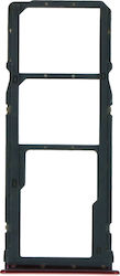 Sim Card Tray Xiaomi Redmi 7 Dual Card Version Red Sim Card Tray Xiaomi Redmi 7 Dual Card Version Red