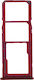 Υποδοχή Κάρτας Sim Sim Card Tray Samsung Galaxy A7 2018 Dual Card Version Red