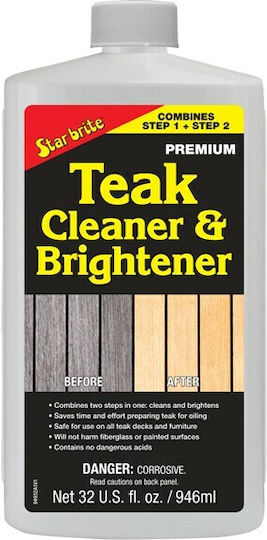 Star Brite One Step Teak Cleaner & Brightener Teak Cleaner & Polish 1L