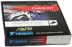 Tsubaki Kit lanț și pinion pentru Yamaha FZ1 Fazer / FZ1 Dezbrăcat Tsubaki Kit lanț și pinion pentru Yamaha FZ1 Fazer / FZ1 Dezbrăcat