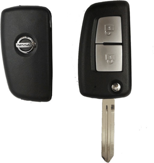 Klappbar mit 2 Tasten Typ für Nissan