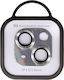 Lens Protector Iphone Camera Protection Metal Frame Silver for the iPhone 13, iPhone 13 Mini