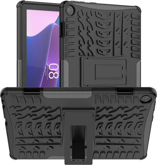 Lenovo Tab M10 3rd Gen Tire Texture Tpu Back Cover Ανθεκτική Μαύρη (Lenovo Tab M10 (3rd Gen) 10.1'')