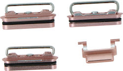 Πλαϊνά Κουμπιά Power Volume Mute Buttons Keys Iphone 6s Plus Rose Gold