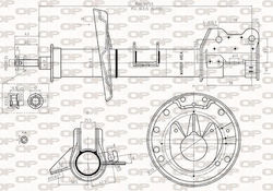 Open Parts Абсорбатор На Удари 1 Брой