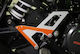 C-Racer Motorcycle Footpeg Protectors KTM 390 Adventure Orange