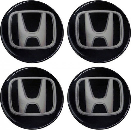 Car Stickers Aluminum Wheel Caps Honda 56mm 4pcs