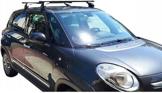 Nordrive Μπάρες Οροφής Μεταλλικές για Fiat 500L 2012+ (Σετ με πόδια)