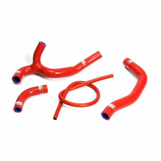 Samco Sport Set Radiator Hoses 4 Pieces Silicone Hon-28-rd Honda CRF 450 R 05-08 Red