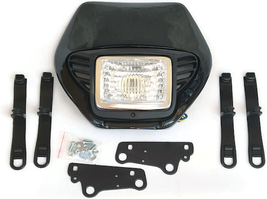 Gazzenor Motorrad Enduro Lenkermaske Schwarz 1Stück
