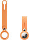 Loop Schlüsselbund-Etui Silikon für AirTag in Orange Farbe