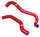 Samco Sport Car Silicone Hose Set Water for Honda Civic Mercedes-Benz R Scania R Red
