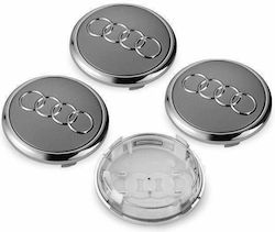 Audi 4 Stück Auto Radnabenkappen 69mm Kode A002