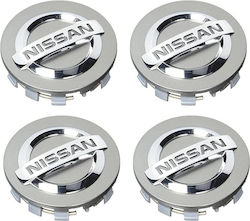 Καπάκια Ζάντες Τάπες Κέντρου Ζάντας Nissan 60mm Σετ 4 Τεμ