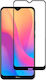 9D Vollflächig gehärtetes Glas Schwarz (Redmi 8)