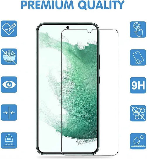 Premium 3D Tempered Glass Top C Fingerprint Compatible with Xiaomi 13 Lite 5G Black