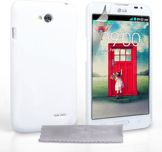 YouSave Accessories Back Cover Set with Glass White (LG L90)