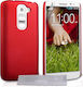 YouSave Accessories Back Cover Set with Glass Red (LG G2 mini)
