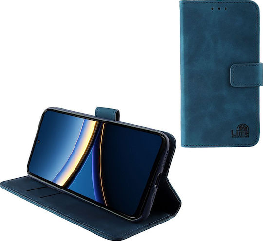 Lime Book Δερματίνης / Σιλικόνης Μπλε (Poco F7 Pro)