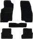 Car Carpet Mats Medium Quality Black Compatible Fiat Punto Evo Set 5 Pieces