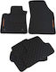 3Lines Σετ Μπροστινά και Πίσω Πατάκια 5τμχ για Renault Megane 2010-2019 Μαύρα