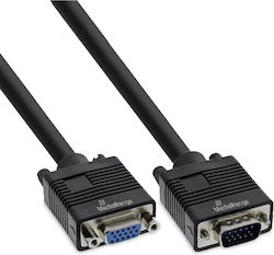 MediaRange Cable VGA male - VGA male Μαύρο 2m MRCS249