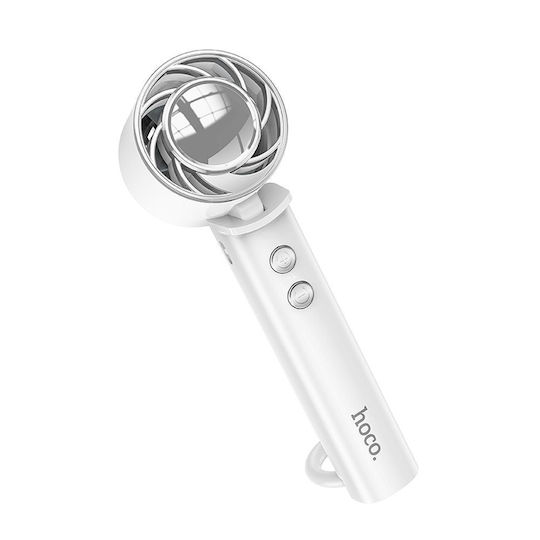 Hoco Ανεμιστηράκι Χειρός USB Αναδιπλούμενο Λευκό GET-HOCO-HX61
