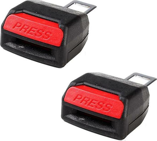 Seat Belt Buckle Alarm Stopper Clip Car Seat Belt Alarm Deactivation Set 2pcs Auto-042