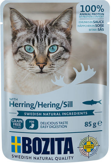 Bozita Wet Food for Adult Cats with Meat Grain-Free 85gr