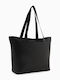 Total Black Women's Bag Shopper Shoulder Black
