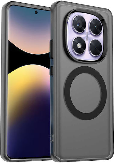 Techsuit Umschlag Rückseite Silikon Schwarz (Redmi Note 14 Pro 5G / Poco X7)