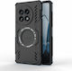 Techsuit Umschlag Rückseite Kunststoff Schwarz (OnePlus 13)