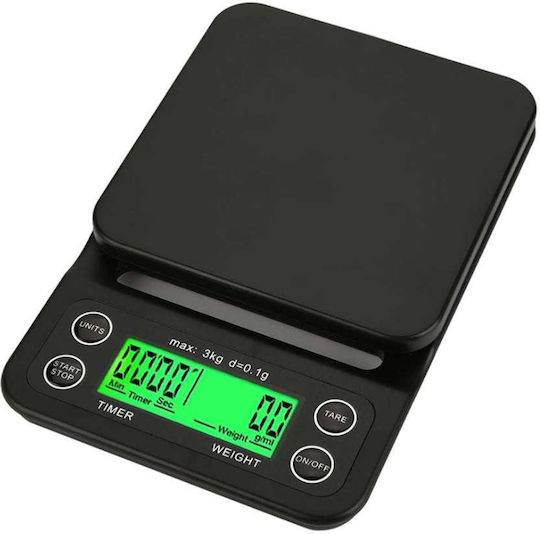 Eurogat Digital Kitchen Scale Up To 3kg Black