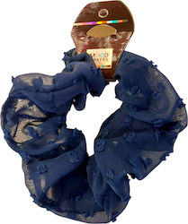 Elastic De Păr Scrunchie Albastru Închis Lucrat Manual