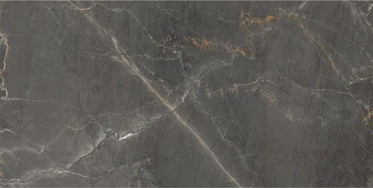 Keratile Плочка Порцеланов Сияен 120x60см Черно