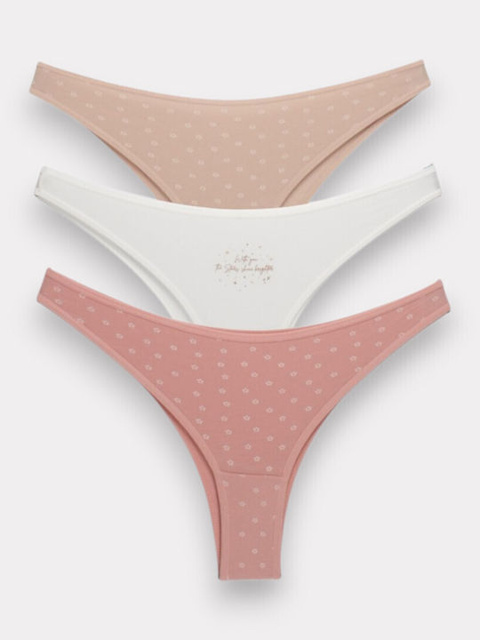 Βαμβακερά Damen Brasilien 3Pack Colorful
