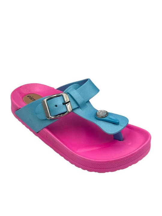 Mitsuko Παιδικές Σαγιονάρες Flip Flops Φούξια