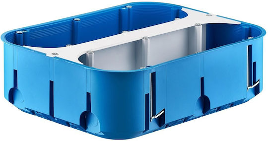 Кутия За Монтаж Multibox2 За Кухи Стени Шест Отсека Fi6x60 Синя P6x60d