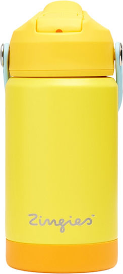 Zingies Luca Stainless Steel Water Bottle 350ml 12oz Yellow