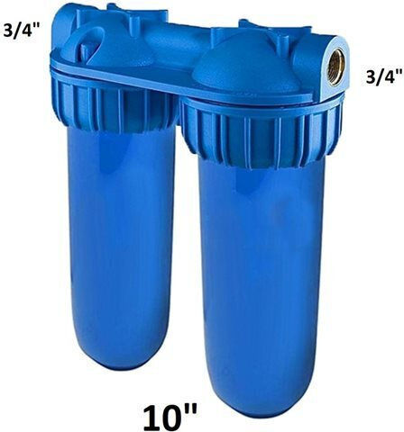 Atlas Filtri 3P AFO Water Filtration System Double Under Sink / Central Supply Micron 3/4''