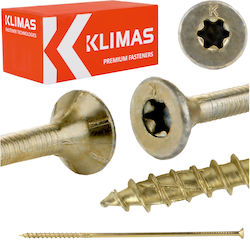 Klimas Bolțuri din lemn Torx 50buc