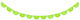 Tissue Paper Garland Tassels Green Apple 3m 1 Carton 50 Pcs