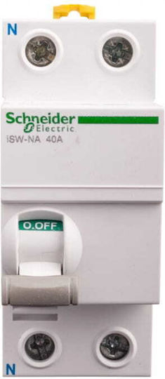 Schneider Electric Zweipolig Umstellung Schienenumschalter 240V 40A