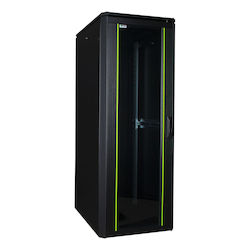 Lanview 19" 32u Rack Cabinet 600 X 800 X 1608mm Data Line Black Rdl32u68bl