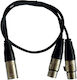 Hilec XLR male to XLR female 0.6m Cable (CALIN332)