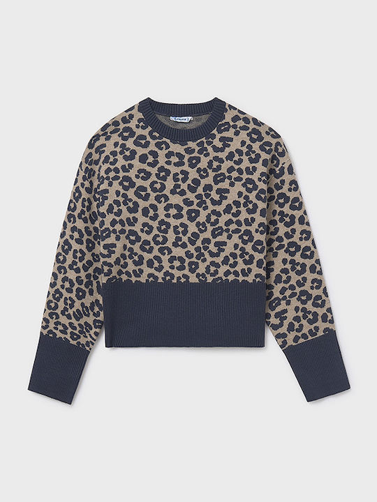 Mayoral Kids' Sweater Long Sleeve Petrol Blue