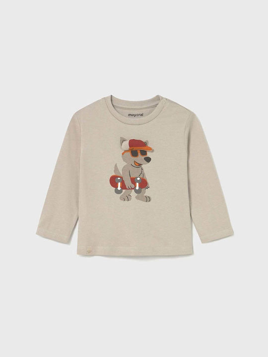 Kids' Shirt Long Sleeve Beige