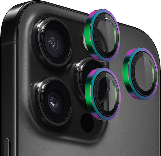 Blueo Camera Protection Tempered Glass Black for the iPhone 16 Pro, iPhone 16 Pro Max